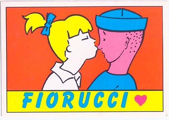 FIORUCCI 1984 Panini Italy - vintage sticker - sticker no. 169