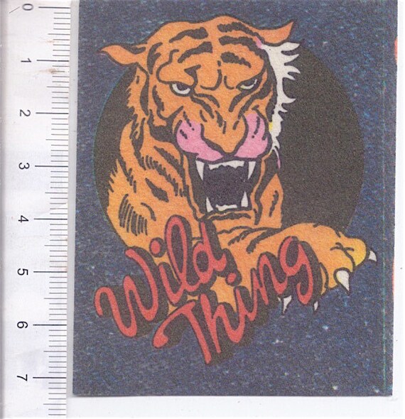 WILD THING  70s Edis italy sticker figurina adesiva jeans