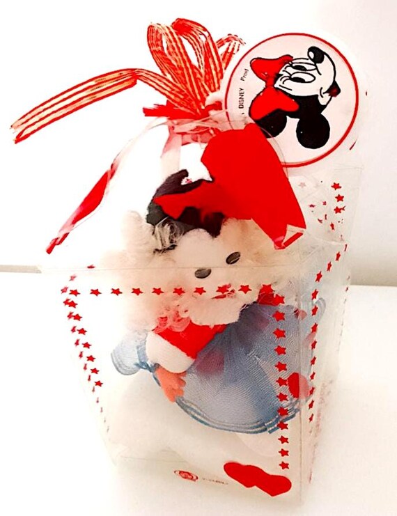 MINNIE Disney 80s Querzola italy bean dollgift box valentine - mini doll in box valentine