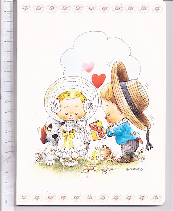 BLOSSUM - Sad Sam by Giordano Mondadori Italy school notebook - kawaii school notebook - love valentine
