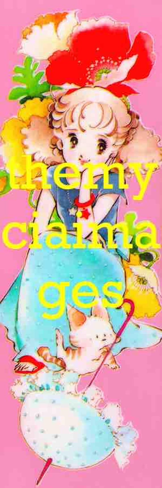 MARGARET by Chizuko Yamada 70s showa era big eye girl shojo kawaii - digital image 1283 x 3851p - DPI 600p