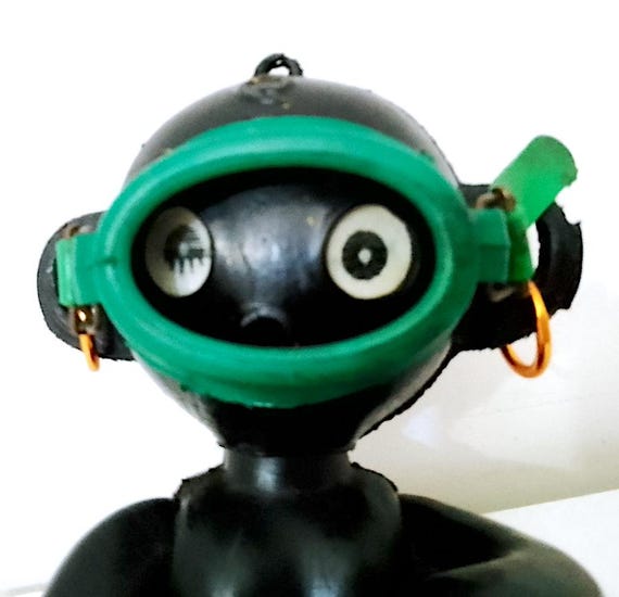 DAKKO-CHAN 60s Cressi sub italy Rondine advertising gadget sofubi plastic doll rare - rare advertising carousel plastic doll