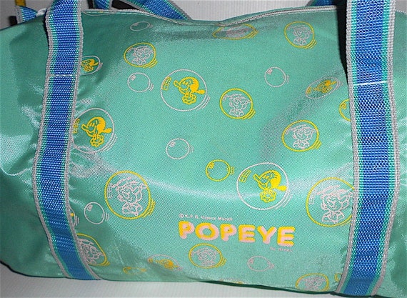 BRACCIO DI FERRO - Popeye 60s Opera Mundi italy small sport bag - borsa sport piccola nylon