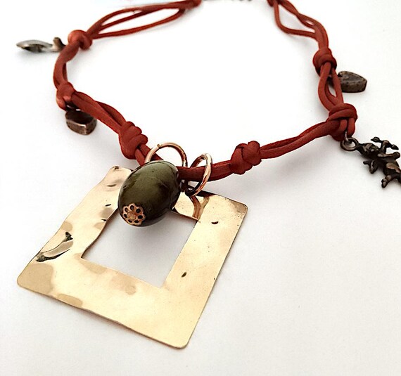 FIORUCCI 90s Italy vintage ethnic style necklace collier with charms mint rare pop culture fashion