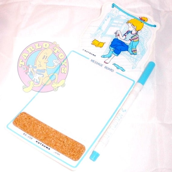 BEAUTIFUL SUNDAY 80s Kutsuwa Japan message board wipe off - kawaii misb note board