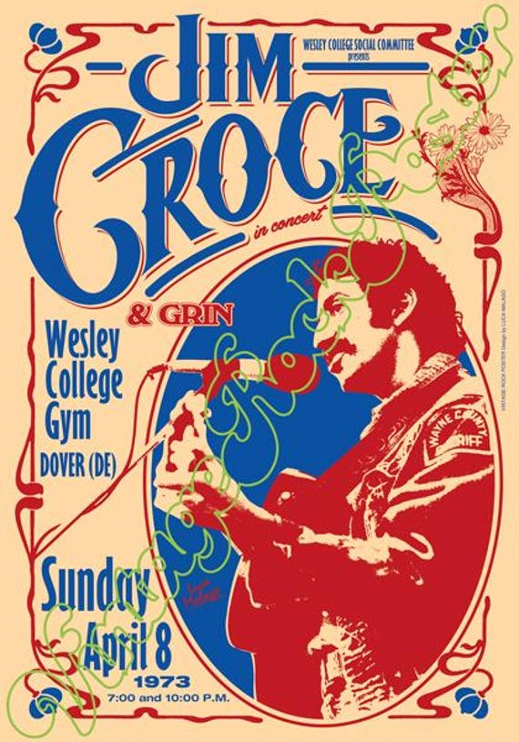 JIM CROCE - concert poster!
