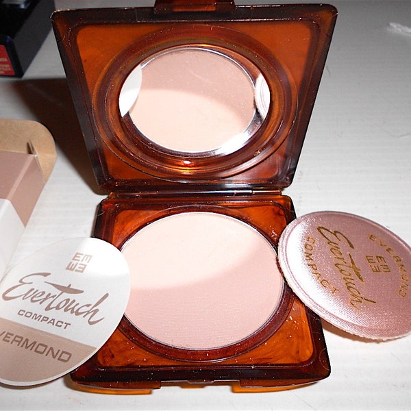 EVERMOND 70s italy - Maquillaje en polvo compacto vintage Ever Touch - polvo compacto Honey Pink C5