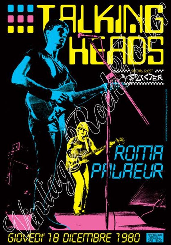 TALKING HEADS concert posters!