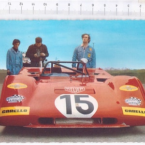 FERRARI 312 P. (Monza 1971) 70s Cecami italy postcard - cartolina 911