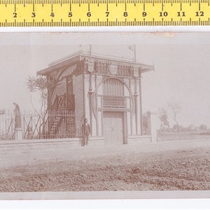 CAIRO Egitto 1915 - splendida cartolina fotografica con villa abitazione  - art nouveau - deco - liberty