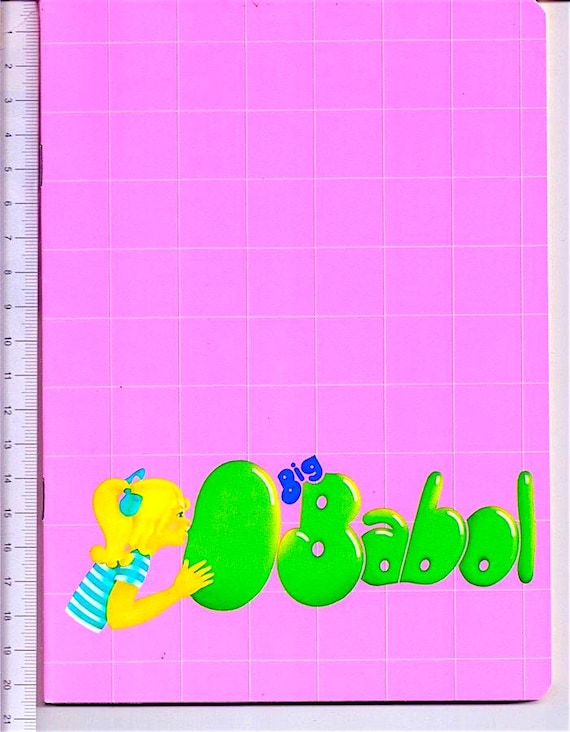 BIG BABOL Chewingum 80s artena italy school notebook - school notebook