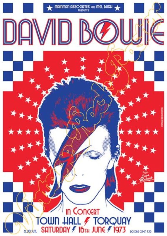 DAVID BOWIE concert posters!