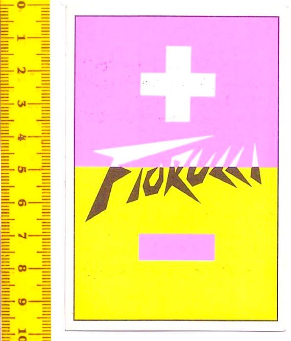 FIORUCCI 1984 Panini Italy - vintage sticker - sticker no. 72