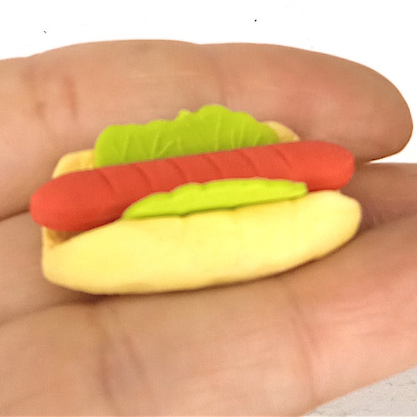 hot dog - sandwich 90s china eraser rubber radiergummi rubber rubber miniature