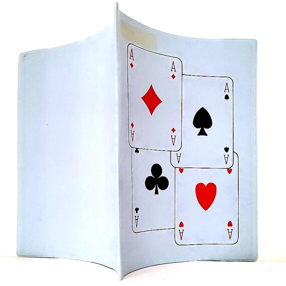 playing cards poker 80s italy plastic soft cover notebook - notebook cover used plastic cover pop culture