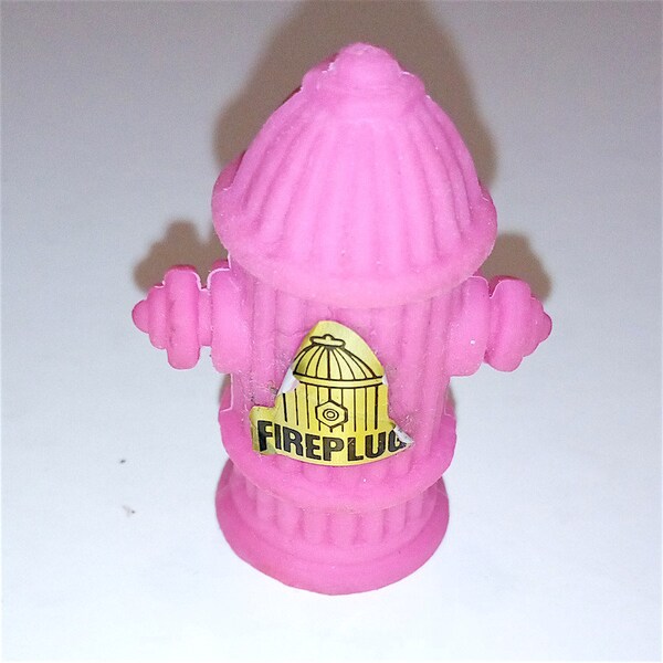 FIRE PLUG pink   80s  Japan eraser rubber radiergummi gomma gommina
