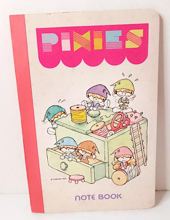 PIXIES 80s yumeno Japan memo pad - small notebook - mini pad