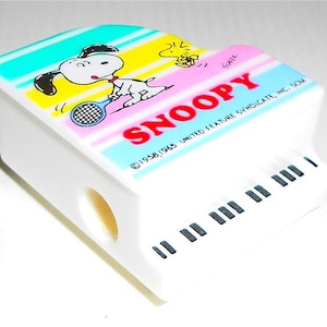 SNOOPY Peanuts 80s Sotal Japan beautiful tiny kawaii piano sharpener miniature - temperino pianoforte delizioso mint