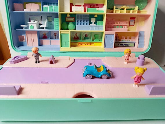 POLLY POCKET 1989 Bluebird China - High Street Money Box full excellent