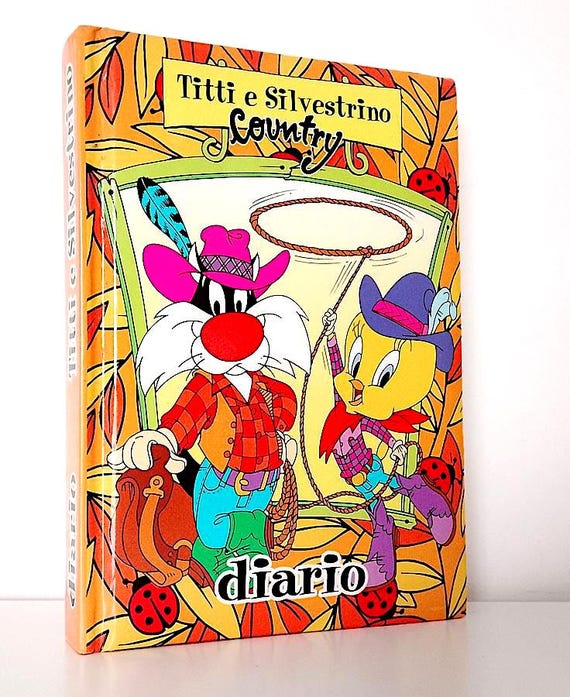 TWEETY and SILVESTRIN - Sylvester cat & Tweety 1998 mondadori italy school diary - mint school diary
