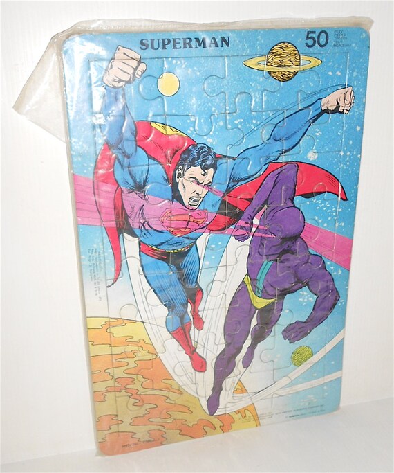 SUPERMAN 1979 Dc Comics  - Malipiero italy puzzle 50 pieces sealed - raro