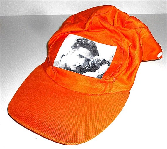 BRANDON - JASON  PRIESTLEY - Beverly Hills 90210 - vintage hat / bag mint orange - cappellino borsetta nuovo in cotone arancione