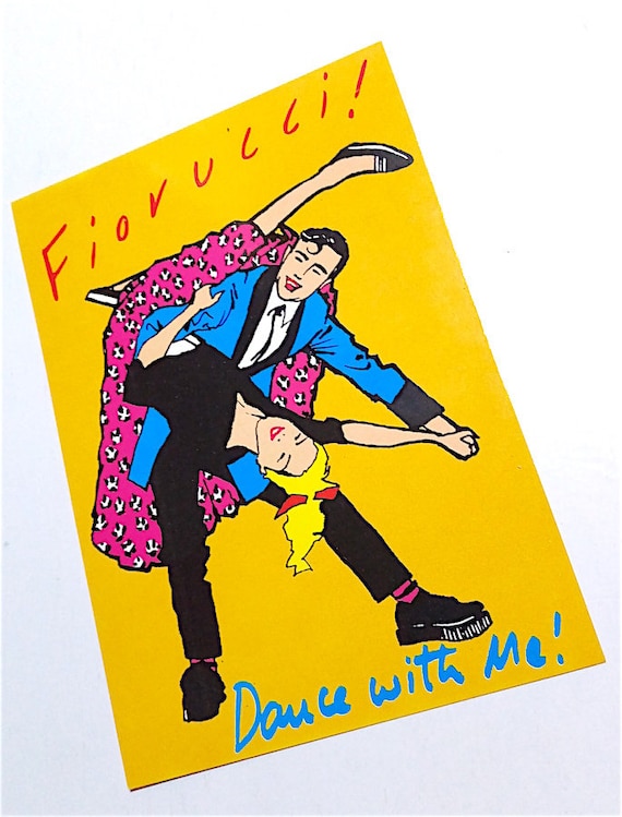 FIORUCCI 80s Beatrice d'Este - Graphic Arts Memories Italy - Postcard - Dance with Me