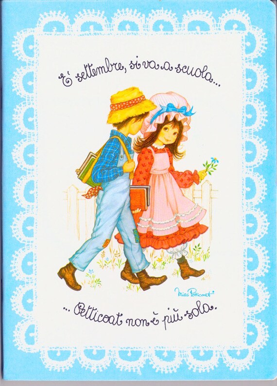 MISS PETTICOAT  70s Roth cartorama  Italy school notebook - quaderno scuola