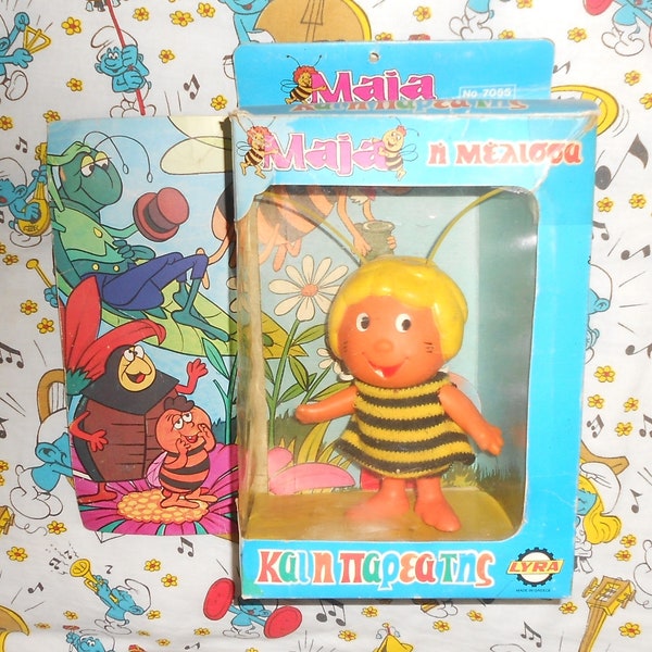 MAYA BEE - maja - bebe maya 80s Lyra mold Takara or The toy - rubber doll in box rare