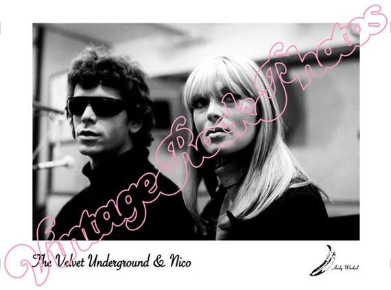 VELVET UNDERGROUND - Lou Reed + Nico 60s  press promo photo - fotografia da agenzia stampa - 1626VU60s