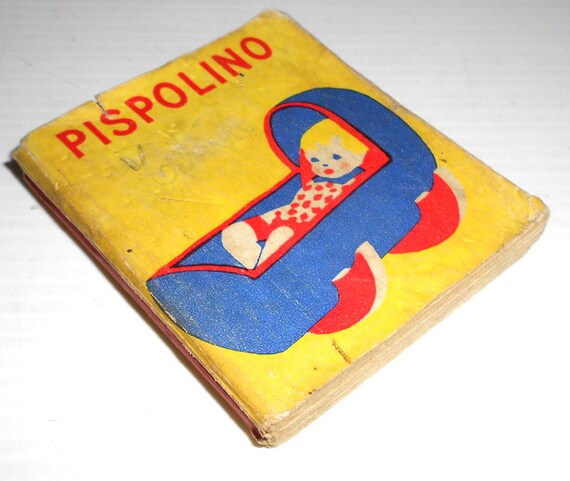 PISPOLINO 1935 I piccolissimi - Salani italy micro book for baby - mini libro fiaba favola per bimbi
