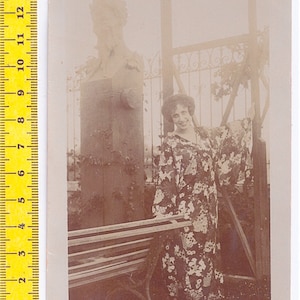CAIRO Egitto 1915 - splendida cartolina fotografica con donna - art nouveau - deco - liberty