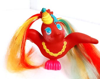 CONTES DE FÉES TROPICAUX Top Banana Tails 1980 Hasbro figurine lâche oiseau rouge kawaii G1