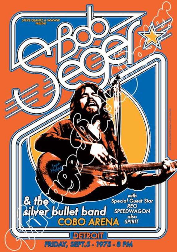 BOB SEGER & the Silver bullet band - concert posters !