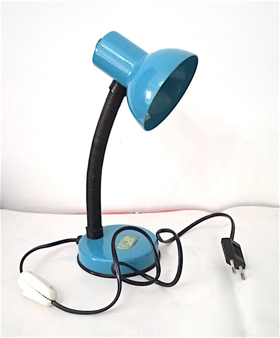 STILPLAST 80s italy design petrol blue lamp light - petrol table lamp green/blue italian design