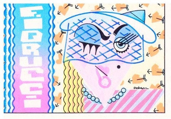 FIORUCCI 1984 Panini Italy - vintage sticker - sticker no. 161