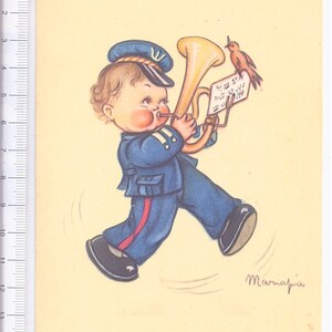 MARIAPIA - MARIA PIA 40s Ballerini Frattini italy postcard cartolina super cute kawaii - Musician