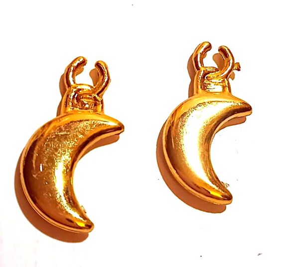 B884 - BARBIE EARRING MAGIC 90s orecchini dorati con mezza luna