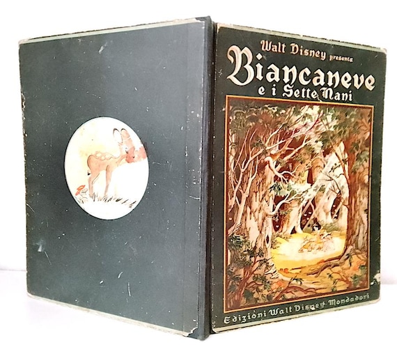 Snow White and the Seven Dwarfs 1947 walt disney italy mondadori maxi book splendid rare restored book