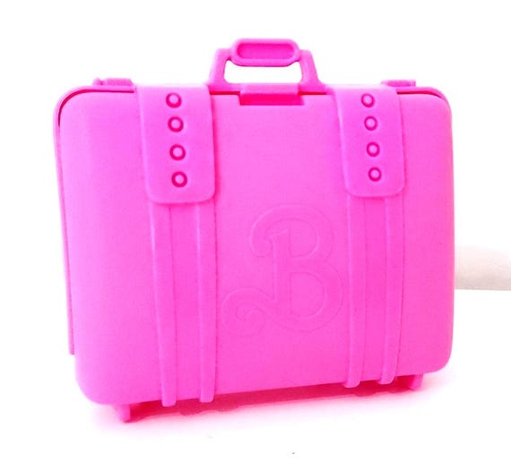 B580 - BARBIE DREAM VACATION fashion goin' Hawaii 1993 valigia luggage bag rosa fucsia
