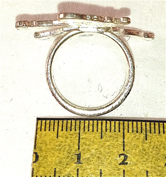 FIORUCCI 90s italy vintage rare maxi ring with la… - image 6
