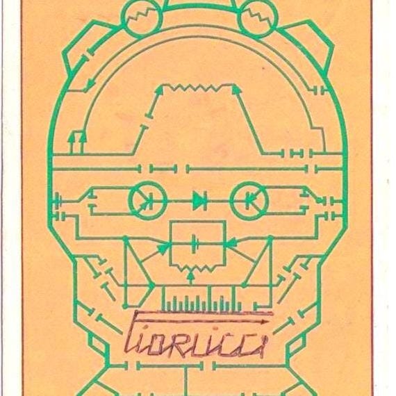 FIORUCCI 1984 Panini Italy - vintage sticker - sticker no. 75