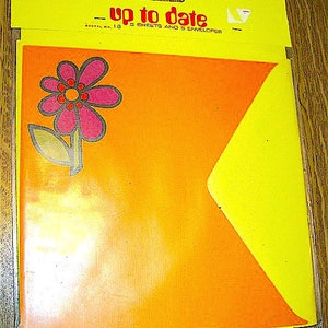 UP TO DATE 70er Klompe Holland Stationery Briefsatz - versiegeltes Briefpapier 5+5