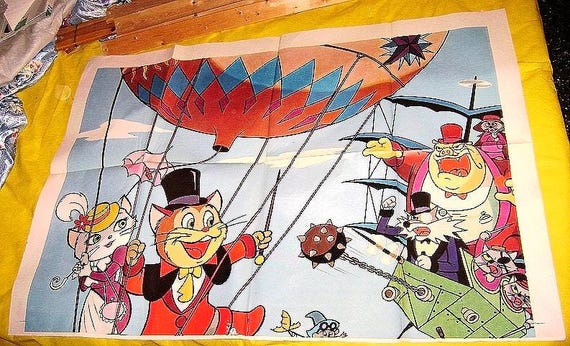 Puss in Boots Around the World 1977 Toei Animation Italy billboard maxi movie poster original - giant poster cinema