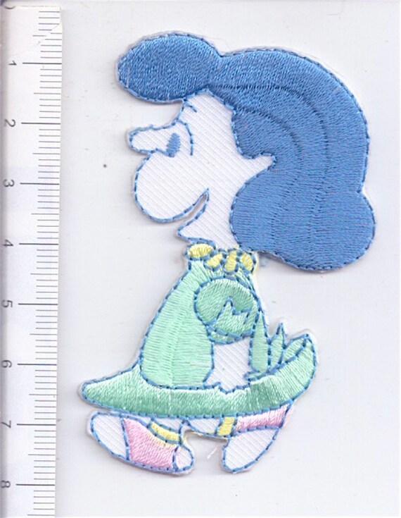 PEANUTS - LUCY 80s italy broderies vintage patch - toppa ricamata mint fashion kawaii