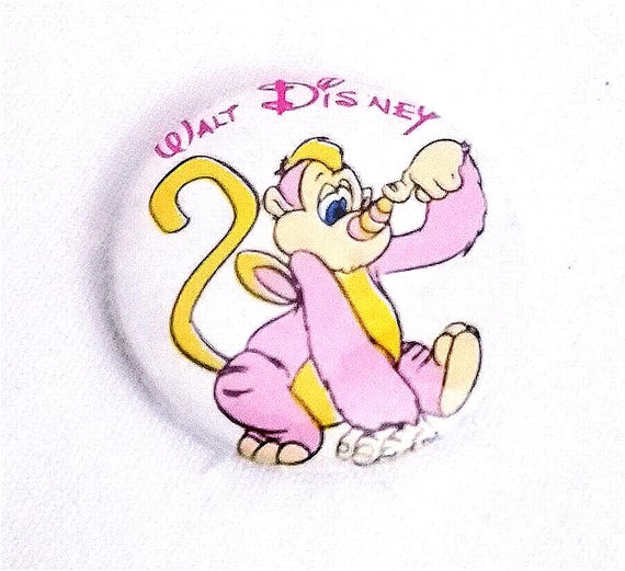 WUZZLES 1985 Walt Disney Hasbro - brooch, button pin, brooche, badge - RHINOKEY Rinobert