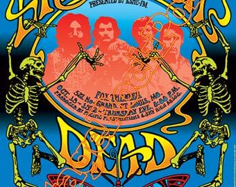 Randy Tuten Grateful Dead and Beach Boys 1974 Concert Poster - Etsy