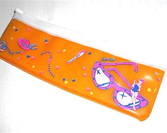 KOPERTINE 80s Kutsuwa Japan plastic pencil wallet - kawaii plastic pencil case