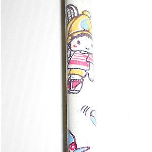 TENNIS BABY 80s Great Wall China wood pencil kawaii - matita deliziosa  nuova