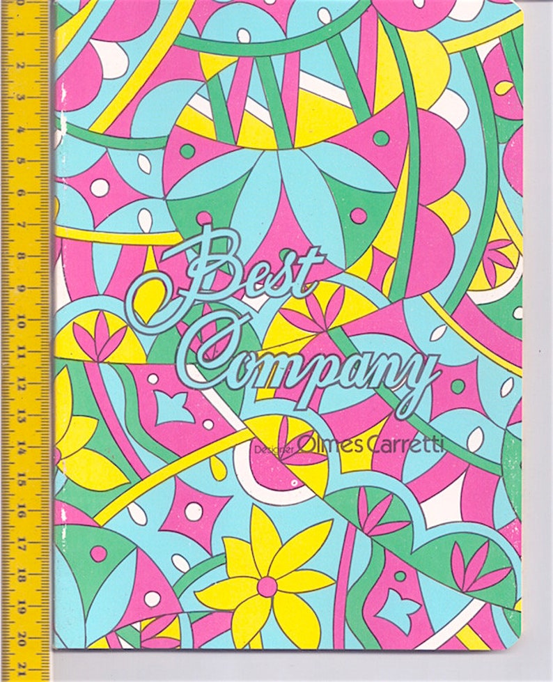 BEST COMPANY by Olmes Carretti 80s italy lot 3 school notebooks mint lot 3 new school notebooks